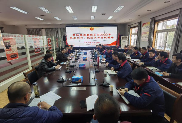 公司召開會(huì)議傳達(dá)集團(tuán)公司黨建工作、紀(jì)檢工作會(huì)議精神