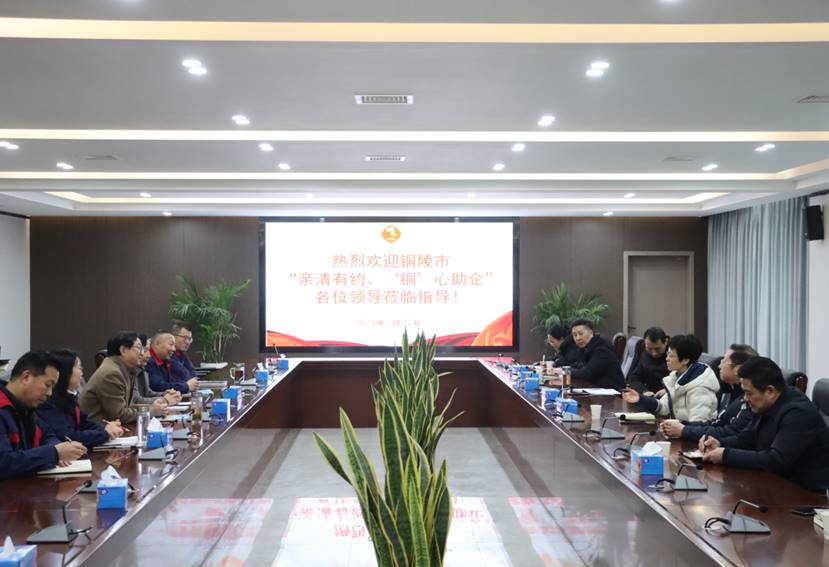 楊文萍到公司開(kāi)展“親清有約、‘銅’心助企”走訪調(diào)研